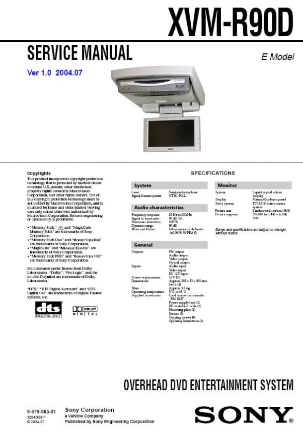 XVM-R90D Ver.1.0